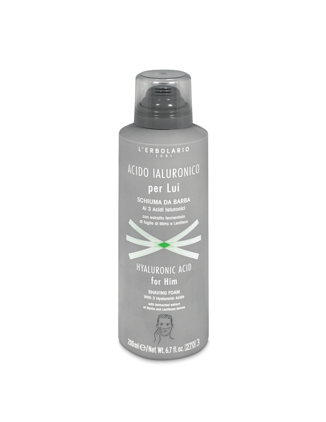 Acide Hyaluronique pour lui Mousse à raser délicate