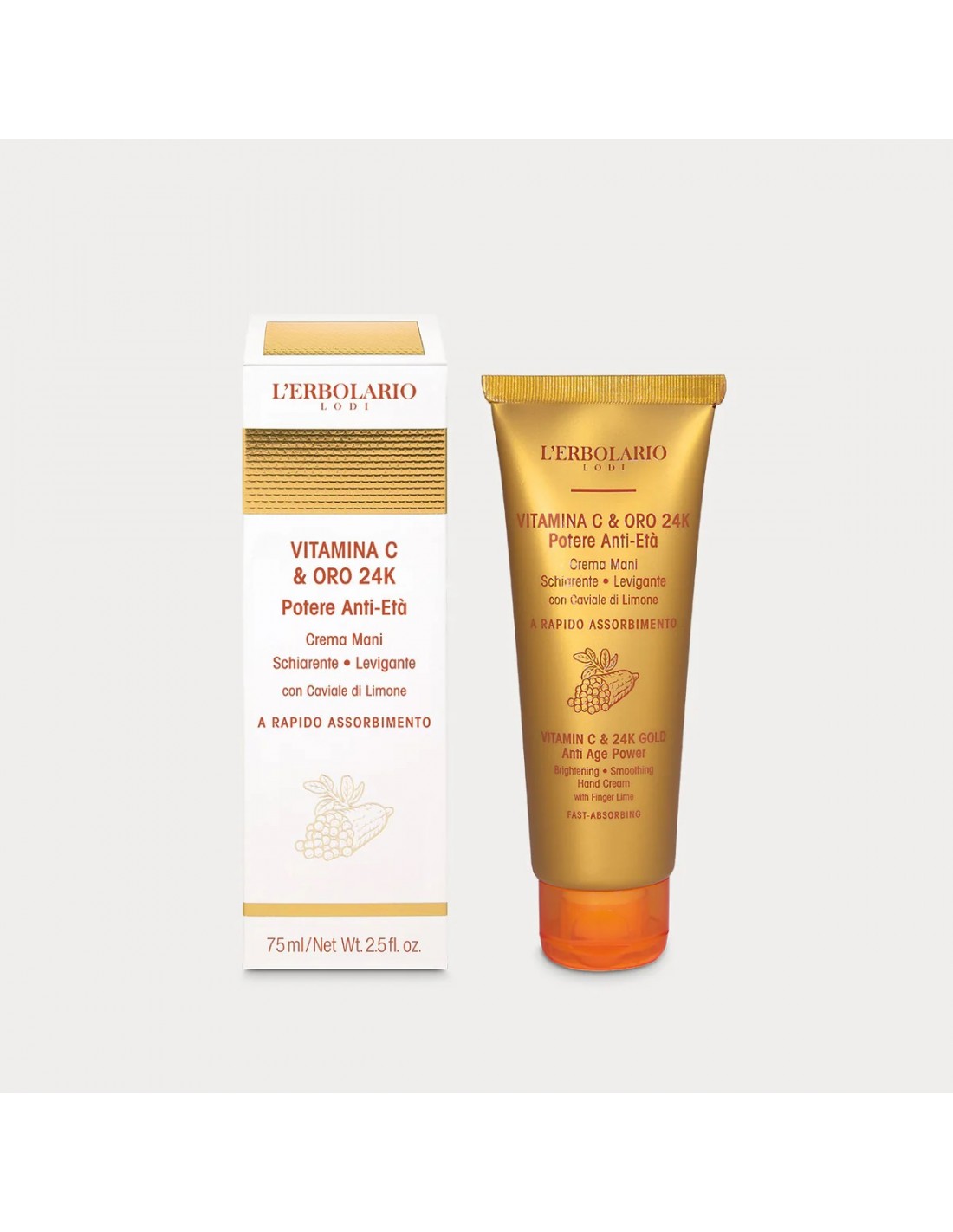 Crème pour les mains Vitamine C & Or 24K